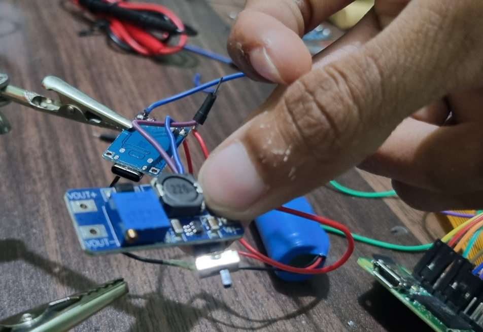Rewired with longer jumper wires