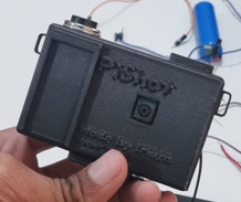 Shutter button screwed in place